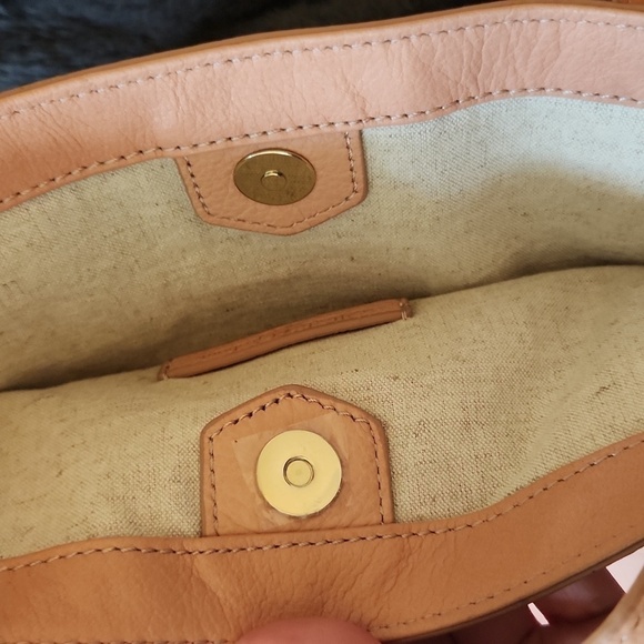 Mark and Graham coral leather tote - Picture 7 of 16